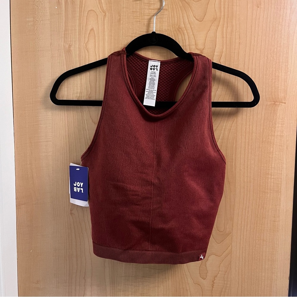 JoyLab Deep Red Racerback Tank Top - Picture 2 of 4